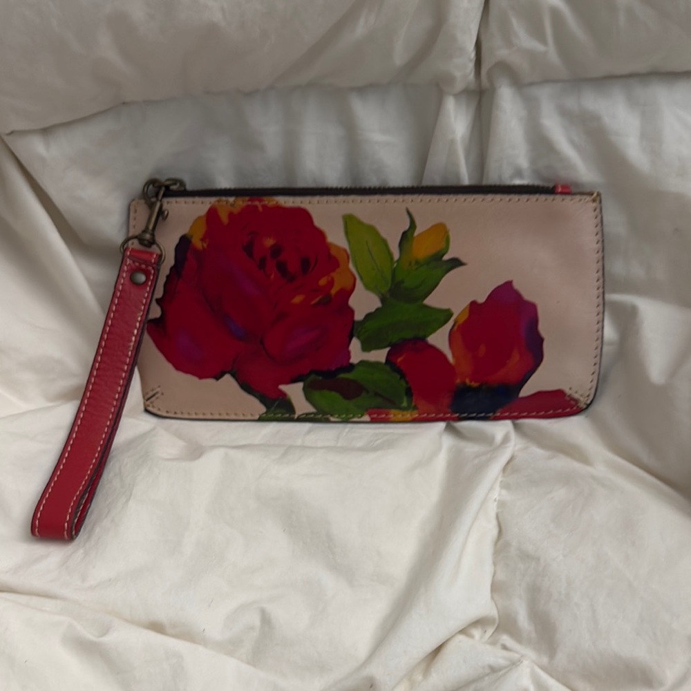 Floral Wristlet with Red Roses